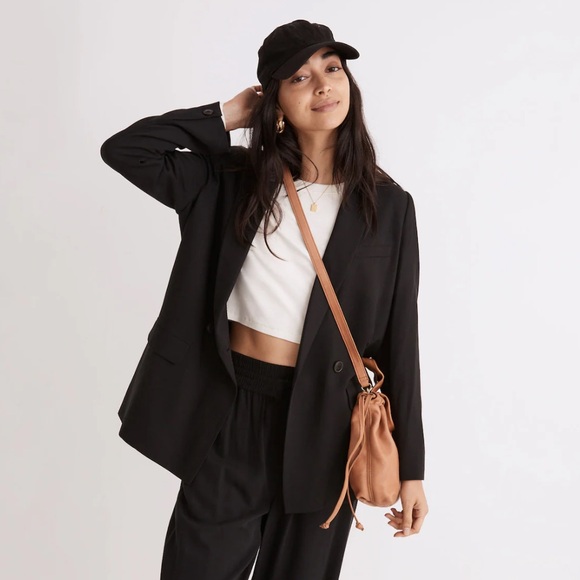 Madewell Drapeweave Caldwell Double-Breasted‎ Blazer size Small NWT - Picture 9 of 9